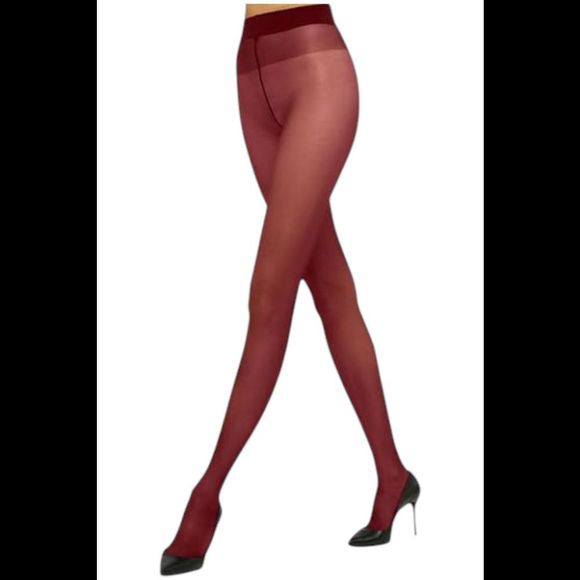 Wolford Women's Satin Touch 20 Denier Tights Soft Cherry - Picture 1 of 1